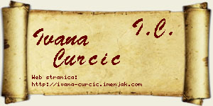 Ivana Ćurčić vizit kartica